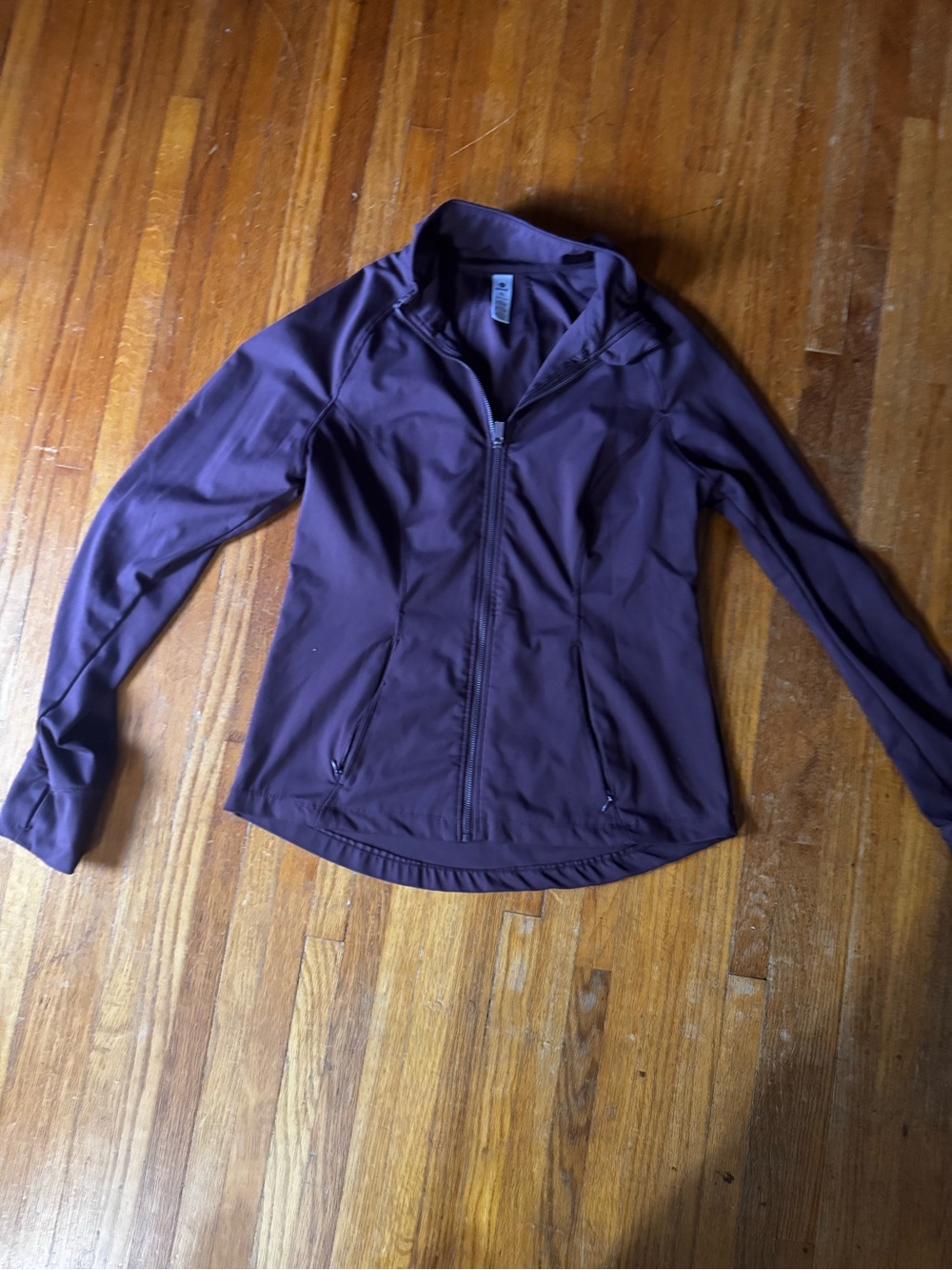 90 Degree By Reflex Plum Full-Zip Active Jacket